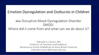 Irritability and Outbursts Hang on or Hang Together [upl. by Kearney]