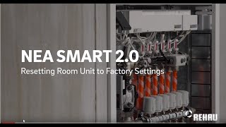 REHAU NEA SMART 20 Resetting Room Unit to Factory Settings [upl. by Ahseinat342]