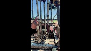 Well Service RigPart 3 rig service drilling oil well [upl. by Ecyak]