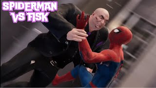 SPIDERMAN KICKS FISK THE BULL  SPIDERMAN REMASTERED [upl. by Tnilf]