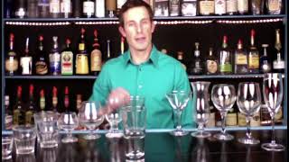 All the Glassware in a Bar  Bartending 101 [upl. by Samantha]