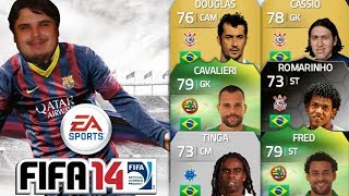 MAIS JOGADORES DO BRASILEIRÃO NO FIFA 14 [upl. by Neenwahs]