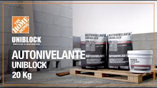 Cómo aplicar Autonivelante Uniblock  Materiales de construcción  The Home Depot Mx [upl. by Maura302]