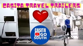 Casitas Fiberglass Travel Trailer RV Assembly Plant  Rice Texas [upl. by Nonnah337]