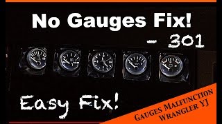 Simple fix to faulty or poorly working gauges  JEEP Wrangler YJ  Ep 20 [upl. by Dolores]