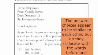 TOEIC Reading Skills 2 Text Completion [upl. by Katzman]