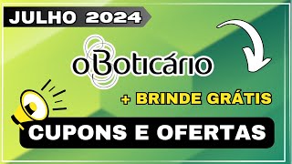 Cupom O Boticário JULHO 2024  Cupom O Boticário Primeira Compra 2024  Cupom OBoticário Válido 2024 [upl. by Aciraa]