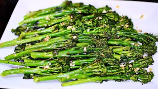 Garlic Roasted Broccolini Recipe [upl. by Grefe]