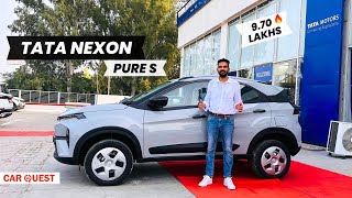 New Tata Nexon Pure amp Pure S Detailed Walkaround  Car Quest [upl. by Ashely]