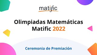 Ceremonia de Premiación Olimpiadas Matific 2022  LATAM [upl. by Adroj]