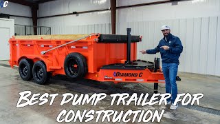 Best Dump Trailer For Construction 🤯  Diamond C [upl. by Reprah549]