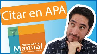 ¿Cómo CITAR EN APA Guía Completa Séptima Edición [upl. by Roselane]