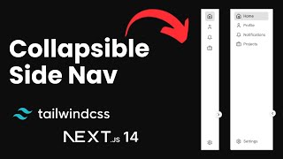 Build a Collapsible Side Nav in Minutes with Nextjs 14 amp Tailwind CSS [upl. by Devland816]