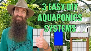 Aquaponics Design  3 Easiest System Builds for the Backyard [upl. by Laidlaw]