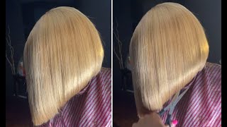 How to Perfect and Quick Asymmetrical Bob Haircut amp Hairstyles for women [upl. by Grassi]