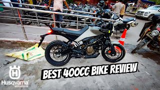 2024 Husqvarna svartpilen 401  Ride Review  Best 400cc bike for family and city riding [upl. by Rasaec257]