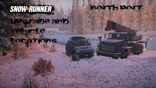 Snowrunner North Port Alaska USA Vehicle And Upgrade Locations How To Get The Hummer H2 amp Royal BM17 [upl. by Bodi]