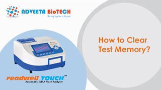 Readwell TOUCH How to Clear Test Memory in ELISA Reader [upl. by Oznol]