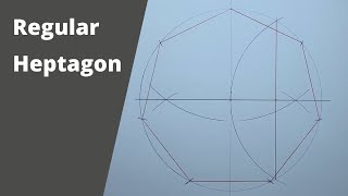 How to draw a regular heptagon inside a circle [upl. by Jeramey]