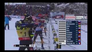 Oberhof IBU World Cup Mass Start 4th Shooting [upl. by Saihttam]