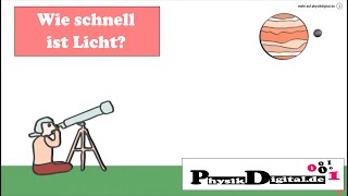 Wie schnell ist Licht Historische Messungen der Lichtgeschwindigkeit  einfach und anschaulich [upl. by Bonne]