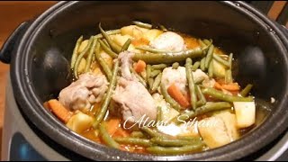 Recette Autocuisto  Mijoté de poulet aux légumesSlow Cooker [upl. by Greene]