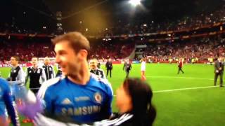 Ivanovic grabs and squeezes Eva Carneiro hot Chelsea physio in Europa league Final [upl. by Ibur]