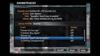 Sam Spence  Ramblin Man From Gramblin Madden NFL 08 Edition [upl. by Anomer]