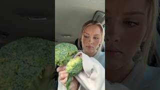 Using broccoli for fake freckles ytshorts makeup [upl. by Eikcim181]