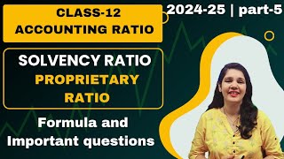 proprietary ratio class 12  proprietary ratio formula [upl. by Drofdarb]