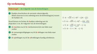 Wiskunde videoles 108  G24 De volgorde van de bewerkingen in Z [upl. by Hsirt266]