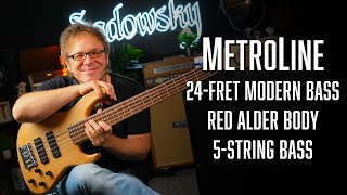 The SADOWSKY MetroLine 24Fret Modern Bass  5String  Alder Body  Demo w Lars Lehmann [upl. by Nodyl]