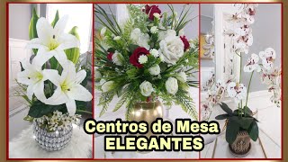 3 IDEAS FACILES PARA HACER CENTROS DE MESA ELEGANTES [upl. by Anaillil]