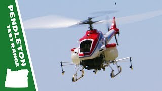 Yamaha RMAX 200lb RC Helicopter that Sprays Crops [upl. by Broadbent]