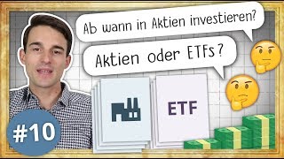 Aktien oder ETF Ab wann in Aktien Investieren  FragFinanzfluss [upl. by Necila]