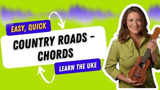 Country Roads Ukulele Chords and Tutorial for Beginners  Ukulele Sisters [upl. by Glennon]