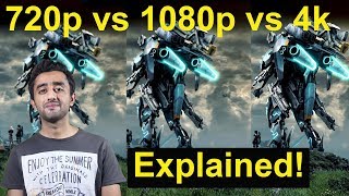 720p vs 1080p vs 4k Video Results Explained UrduHindi [upl. by Torosian]