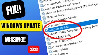 Windows Update Service Missing How to Fix 2023 [upl. by Sidwel]