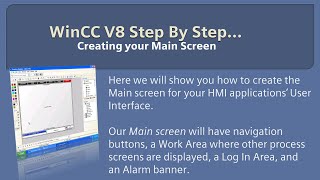 WinCC v80 Step By Step 7 Create Main Screen Graphics Designer 🎨Learn SCADA Programming winccguru [upl. by Eniamrehc]