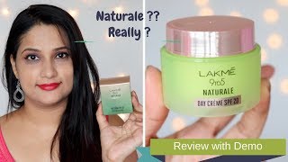 Lakme 9 to 5 Naturale Day Cream SPF 20 Honest Review with Demo  Who can use this   Monica Sumant [upl. by Lukasz]