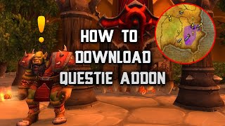 How To Download Questie Addon Classic World Of Warcraft Burning Crusade [upl. by Rani]