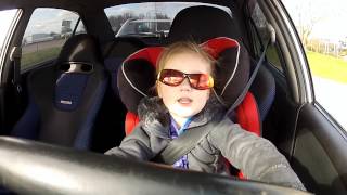 3 year old driving a Mitsubishi Lancer Evo 6 with 320hp MUST SEE [upl. by Hsac]