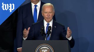 Biden introduces Zelensky as Putin [upl. by Nospmoht]