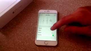 iPhone 6  iPhone 6 plus  How to set up an alarm [upl. by Lefton415]