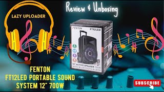 Fenton FT12LED Portable Speaker system with Microphone Review and Unboxing  Lazy Uploader [upl. by Stacee]