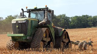 John Deere 9520RX on duty during fall tillage [upl. by Alisen]