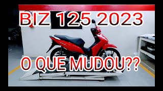 BIZ 125 VERMELHA 2023 O QUE MUDOU [upl. by Idnahk]