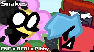 FNF x BFDI x Pibby Concept  Vs Flower  Snakes Remix [upl. by Enybor]