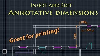 AutoCAD Basics  Annotative Dimensions must watch  very useful for printing [upl. by Harwilll]