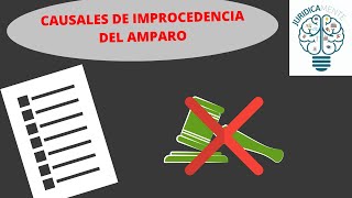 CAUSALES DE IMPROCEDENCIA DEL AMPARO [upl. by Imaj]